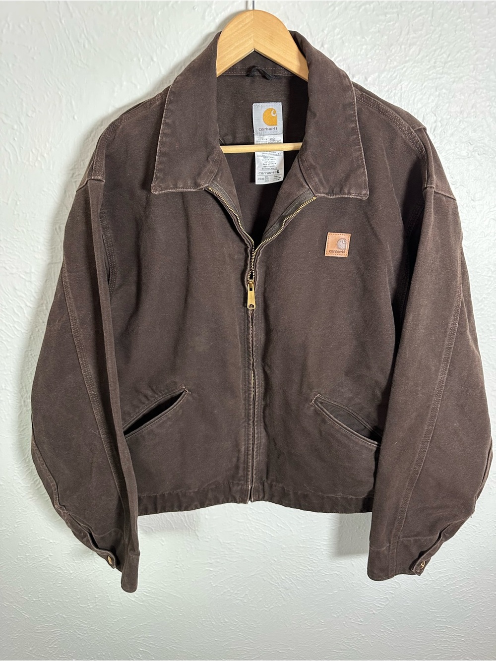 Carhartt Detroit Jacket Mens 2XL Brown Duck Canvas Workwear J310 DKB USA
